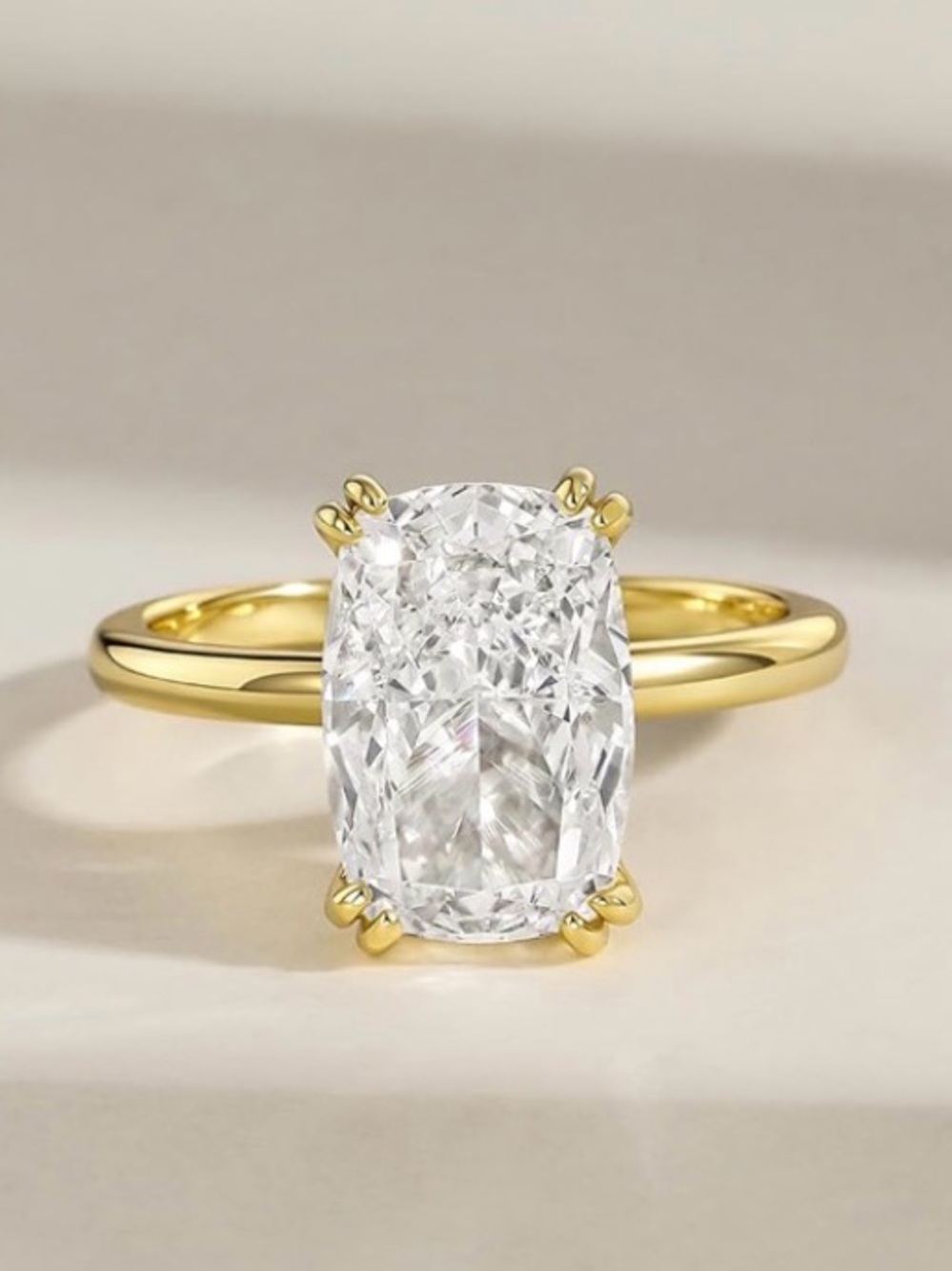 Gold Plated 4kt Cubic Zirconia Ring